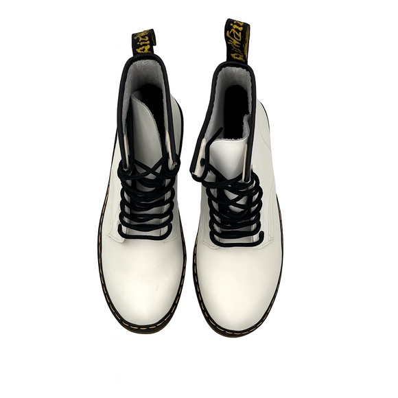 Dr Martens 1460 White Smooth Leather Combat Boots Unisex Womens 9 NWOT Size EU40 - Picture 6 of 11